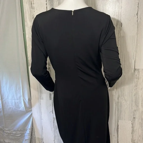 - #P23 small black long sleeve dressy dress size S - Picture 6 of 8
